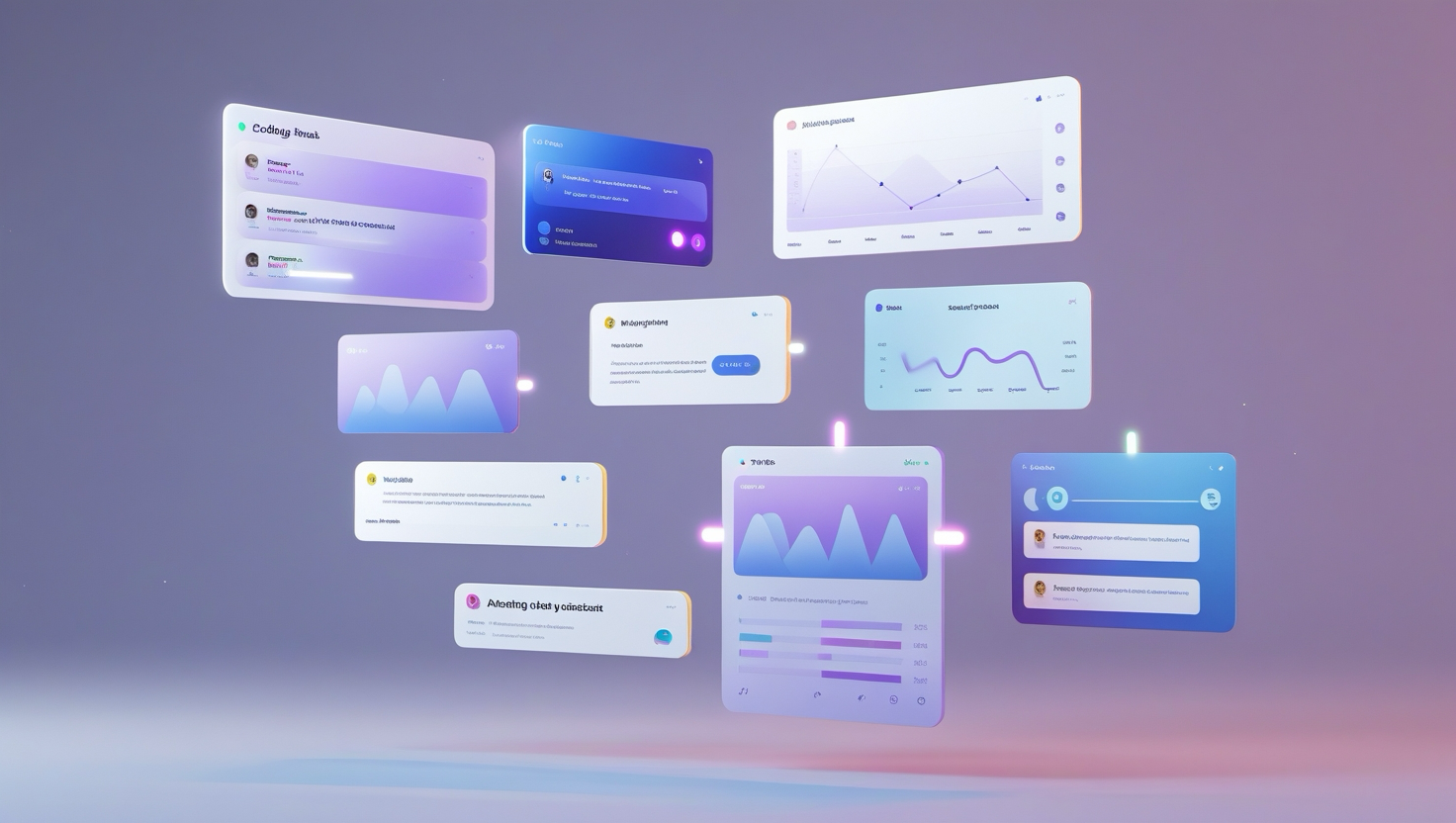 AI Dashboard Preview or Abstract AI Graphic